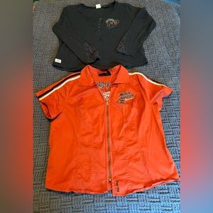 Harley Davison women’s shirts bundle